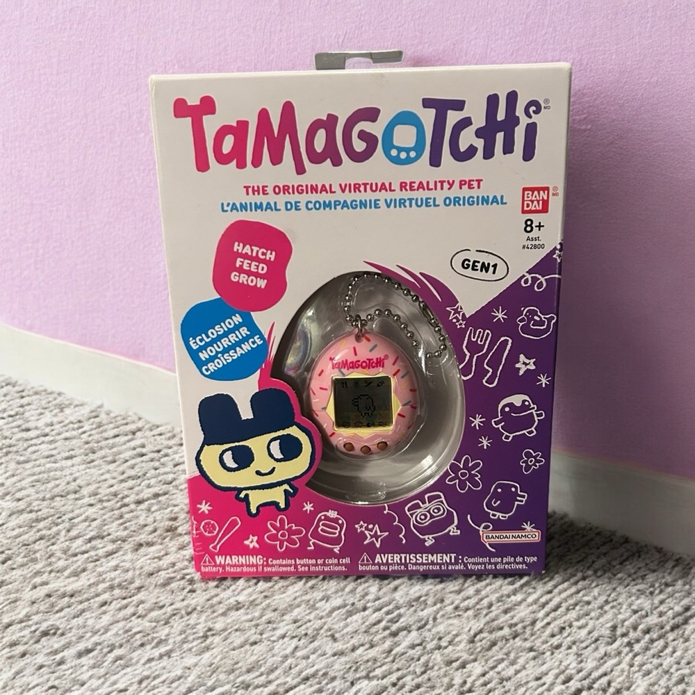 Tamagotchi Gen 1 Virtual Pet Pink Sprinkles NIB
